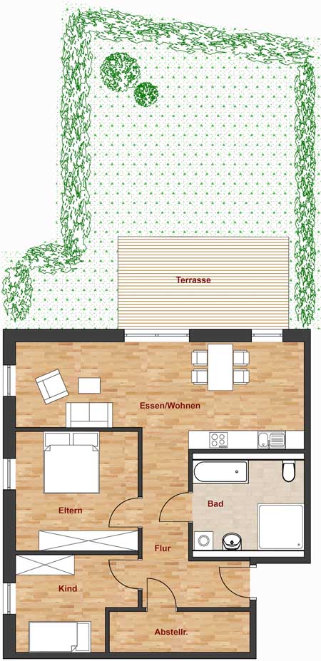 Living Limes Hünstetten: Musterwohnung